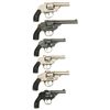 Image 2 : Six Double Action Revolvers -A) Iver Johnson Safety Hammerless Revolver