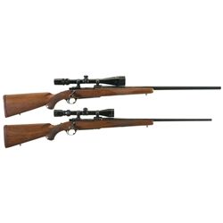Two Scoped Ruger M77 Bolt Action Rifles -A) Ruger M77 Varmint Rifle