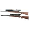 Image 2 : Two Bolt Action Rifles with Scopes -A) Marlin Model MR-7 Rifle