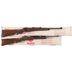 Two Boxed Ruger Rifles -A) Ruger Model 77 Bolt Action Rifle