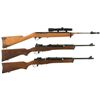 Image 1 : Three Ruger Semi-Automatic Long Guns -A) Ruger Model 10/22 Carbine with AJ Marked Barrel