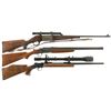 Image 1 : Three Long Guns -A) Savage Model 99 Lever Action Rifle with Scope