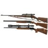 Image 2 : Three Long Guns -A) Savage Model 99 Lever Action Rifle with Scope