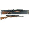 Image 1 : Two Lever Action Rifles with Scopes -A) Browning Model BLR Lightning (Lightweight) Rifle