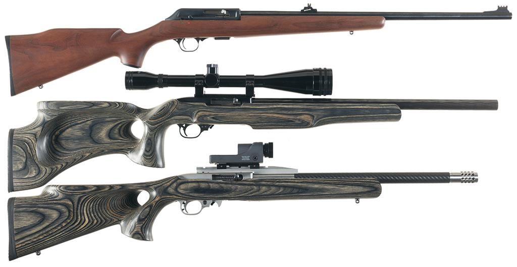 Three Sporting Semi-Automatic Long Guns -A) Thompson Center Arms ...