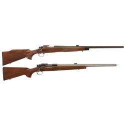 Two Remington Bolt Action Rifles -A) Remington Model 700 Heavy Barrel Varmint Rifle