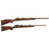 Image 1 : Two Remington Bolt Action Rifles -A) Remington Model 700 Heavy Barrel Varmint Rifle