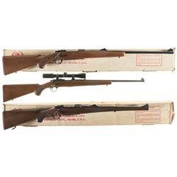 Three Ruger Bolt Action Rifles -A) Ruger M77 Rifle with Box