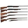 Image 1 : Six Shotguns -A) Ithaca Model 37 Featherlight Slide Action Shotgun