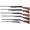 Image 2 : Six Shotguns -A) Ithaca Model 37 Featherlight Slide Action Shotgun