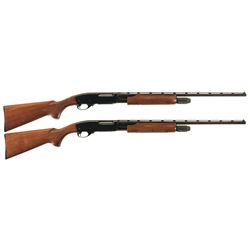 Remington Matched Pair of Two Model 870 Wingmaster Small Bore Slide Action Shotguns -A) Remington Mo