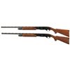Image 2 : Remington Matched Pair of Two Model 870 Wingmaster Small Bore Slide Action Shotguns -A) Remington Mo