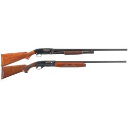 Two Shotguns -A) Winchester Model 12 Slide Action Shotgun