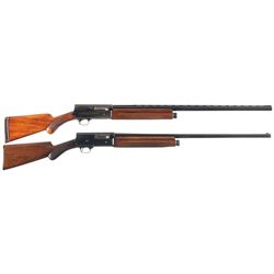 Collector's Lot of Two Belgian Browning Auto 5 Semi-Automatic Shotguns -A) Browning Auto 5 Magnum Tw