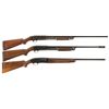 Image 1 : Three Shotguns -A) Remington Model 17 Slide Action Shotgun