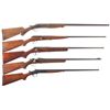 Image 1 : Collector's Lot of 5 Single Shot Long Guns -A) Iver Johnson Break Open Shotgun