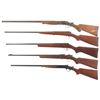 Image 2 : Collector's Lot of 5 Single Shot Long Guns -A) Iver Johnson Break Open Shotgun