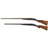 Image 2 : Two Double Barrel Hammerless Shotguns -A) Remington Model 1900 Shotgun