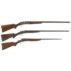 Collector's Lot of Three American Shotguns -A) L.C. Smith Field Grade Shotgun