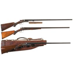 Three Side by Side Double Barrel Shotguns -A) L.C. Smith/Hunter Arms Field Grade Hammerless Shotgun