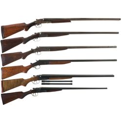 Six Shotguns -A) Crescent Firearms Co. Model 60 Empire Hammerless Double Barrel Shotgun