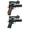 Image 2 : Two Colt National Match Semi-Automatic Pistols with Aimpoint Sights -A) Colt Mark IV Series 80 Gold 