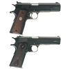 Image 2 : Two Colt 45 Caliber Semi-Automatic Pistols -A) Colt National Match Pistol