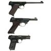 Image 2 : Three Semi-Automatic Pistols -A) Colt First Series Woodsman Pistol