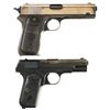 Image 2 : Two Colt Model 1903 Semi-Automatic Pistols -A) Colt Model 1903 Hammer Pocket Pistol with Inscription