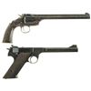 Image 2 : Two Pistols -A) Smith & Wesson 2nd Model Single Shot Pistol