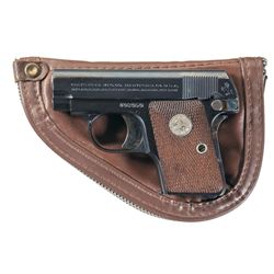 Exceptional Colt Model 1908 Hammerless .25 Vest Pocket Semi-Automatic Pistol