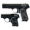 Image 1 : Two Colt Semi-Automatic Pistols -A) Colt Model 1903 Hammerless Pocket Pistol