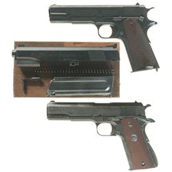 One Training Pistol and One Semi-Automatic Pistol -A) Colt Model 1911 Pistol with Boxed Conversion K