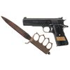 Image 1 : Colt Service Model Ace Semi-Automatic Pistol with a Model 1918 Trench Knife
