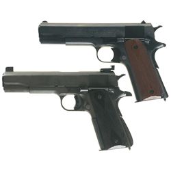 Two Semi-Automatic Pistols -A) Colt WWI Commemorative Model 1911 Pistol