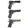 Image 2 : Three Semi-Automatic Pistols -A) Colt MK IV Series 80 Combat Elite Pistol with Lasergrips and Hardca
