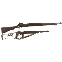 One U.S. Rifle and One Carbine -A) U.S. Eddystone Model 1917 Bolt Action Rifle