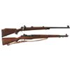 Image 1 : Two Springfield Rifles -A) Springfield Model 1903 Bolt Action Sporting Rifle with Heavy Barrel