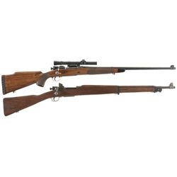Two U.S. Military Bolt Action Rifles -A) Springfield Model 1903 Rifle with Scope
