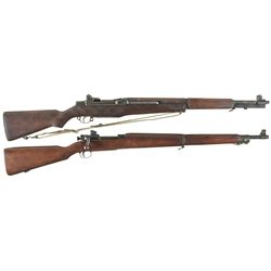 Two U.S. Military Rifles -A) Springfield M1 Garand Semi-Automatic Rifle