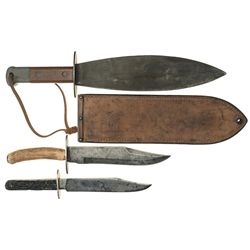 Two Bowie Knives and a Smatchet