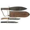 Image 1 : Two Bowie Knives and a Smatchet
