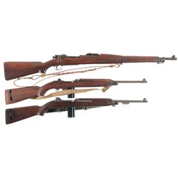 One U.S. Rifle and Two Carbines -A) Remington Model 1903 Bolt Action Rifle
