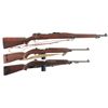 Image 1 : One U.S. Rifle and Two Carbines -A) Remington Model 1903 Bolt Action Rifle