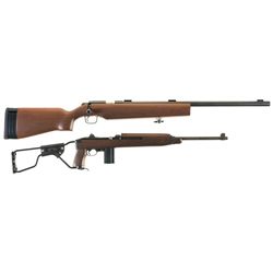 Two U.S. Long Guns -A) U.S. Marked Kimber Model 82 Government Single Shot Rifle