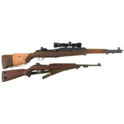 Collector's Lot of Two Semi-Automatic U.S. Military Rifles -A) Springfield Armory M1 Garand Rifle wi