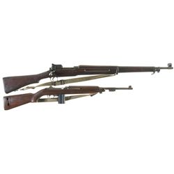 Collector's Lot of Two U.S. Military Long Guns -A) Winchester Model 1917 Bolt Action Rifle