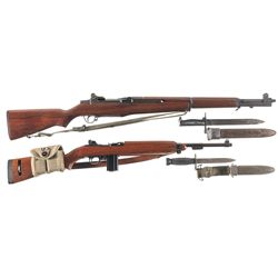 Two Semi-Automatic Longarms -A) U.S. Springfield M1 Garand Rifle with Accessories