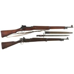 Collector's Lot of Two U.S. Bolt Action Rifles -A) Winchester Model 1917 Rifle with Bayonet