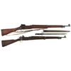 Image 1 : Collector's Lot of Two U.S. Bolt Action Rifles -A) Winchester Model 1917 Rifle with Bayonet